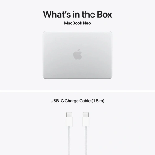 Laptop Apple MacBook Neo 13 with Liquid Retina (2026) MHFC4RO/A, Apple A18 Pro Hexa Core, 13 inch, RAM 8GB, SSD 512GB, Apple A18 Pro 5-core Graphics, Int KB, macOS, Silver - Imagine 4