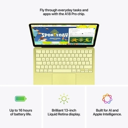 Laptop Apple MacBook Neo 13 with Liquid Retina (2026) MHFC4RO/A, Apple A18 Pro Hexa Core, 13 inch, RAM 8GB, SSD 512GB, Apple A18 Pro 5-core Graphics, Int KB, macOS, Silver - Imagine 6