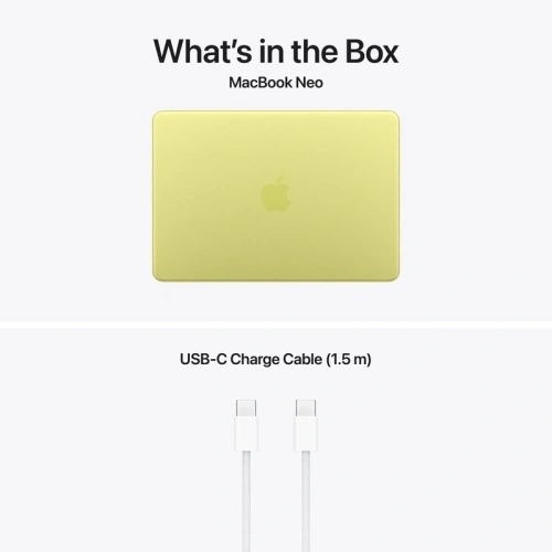 Laptop Apple MacBook Neo 13 with Liquid Retina (2026) Z1TR0006U, Apple A18 Pro Hexa Core, 13 inch, RAM 8GB, SSD 512GB, Apple A18 Pro 5-core Graphics, US KB, macOS, Citrus - Imagine 7