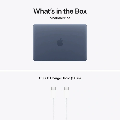 Laptop Apple MacBook Neo 13 with Liquid Retina (2026) Z1TT00076, Apple A18 Pro Hexa Core, 13 inch, RAM 8GB, SSD 512GB, Apple A18 Pro 5-core Graphics, US KB, macOS, Indigo - Imagine 6