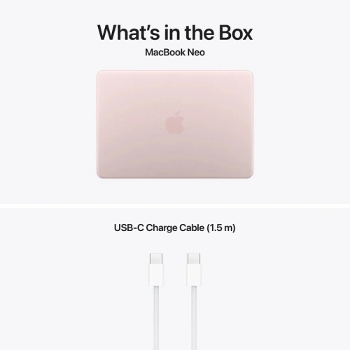 Laptop Apple MacBook Neo 13 with Liquid Retina (2026) Z1TU0006K, Apple A18 Pro Hexa Core, 13 inch, RAM 8GB, SSD 256GB, Apple A18 Pro 5-core Graphics, US KB, macOS, Blush - Imagine 5