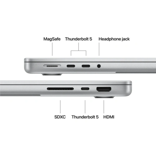 Laptop Apple MacBook Pro 14 Liquid Retina XDR (2026) Z1MH002WJ, Apple M5 Pro 15-core, 14.2 inch, RAM 48GB, SSD 1TB, Apple M5 Pro 16-core Graphics, macOS, US KB, Silver - Imagine 3