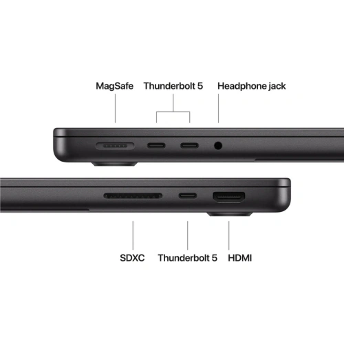 Laptop Apple MacBook Pro 14 Liquid Retina XDR (2026) Z1ML0015W, Apple M5 Pro 18-core, 14.2 inch, RAM 24GB, SSD 1TB, Apple M5 Pro 20-core Graphics, macOS, Int KB, Space Black - Imagine 3