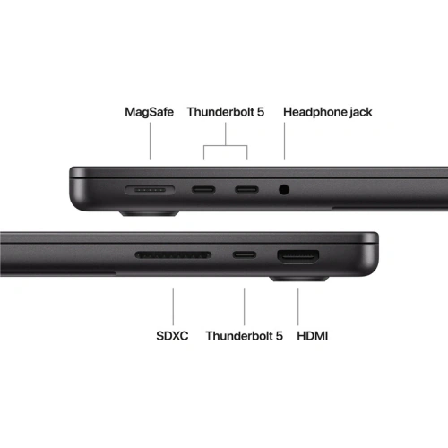 Laptop Apple MacBook Pro 14 Liquid Retina XDR (2026) Z1ML00167, Apple M5 Pro 15-core, 14.2 inch, RAM 48GB, SSD 2TB, Apple M5 Pro 16-core Graphics, macOS, Int KB, Space Black - Imagine 3
