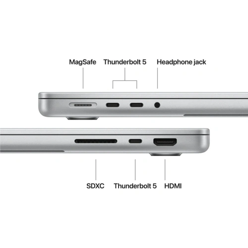 Laptop Apple MacBook Pro 14 Liquid Retina XDR (2026) Z1MN001LZ, Apple M5 Max 18-core, 14.2 inch, RAM 64GB, SSD 2TB, Apple M5 Max 40-core Graphics, macOS, Int KB, Silver - Imagine 3