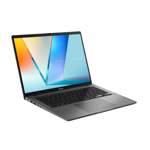ASUS Laptop ASUS Vivobook S14 M3407GA-SF005, AMD Ryzen AI 7 445, 14 inch, RAM 32GB, SSD 1TB, AMD Radeon 840M, Fara sistem de operare, Matte Gray - IT-Fashion.ro