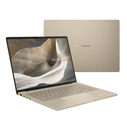 Laptop ASUS Zenbook A14 UX3407NA-QD023W, Qualcomm Snapdragon X2 Elite X2E-88-100, 14 inch, RAM 32GB, SSD 1TB, Qualcomm Adreno, Windows 11, Zabriskie Beige - Imagine 4