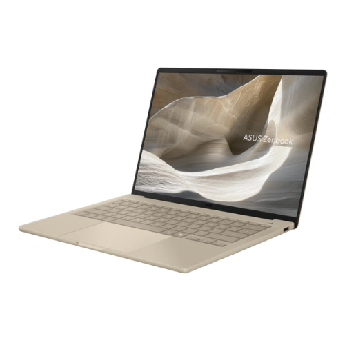 ASUS Laptop ASUS Zenbook A14 UX3407NA-QD283W, Qualcomm Snapdragon X2 Elite X2E-88-100, 14 inch, RAM 16GB, SSD 512GB, Qualcomm Adreno, Windows 11, Zabriskie Beige - IT-Fashion.ro