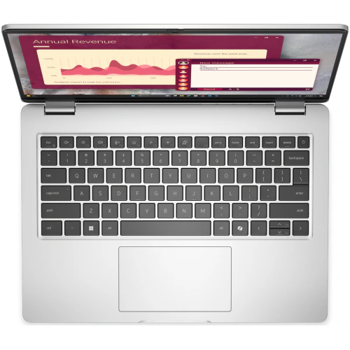 Laptop Dell Pro 14 PC14250 BTO106_PC14250_EMEA_WIN-05, Intel Core Ultra 5 235U, 14 inch, RAM 16GB, SSD 512GB, Intel Graphics, Windows 11 Pro, Platinum Silver - Imagine 4
