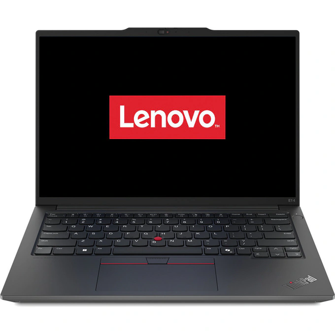 Laptop Lenovo 14inch ThinkPad E14 Gen 6 21M70041RI, WUXGA IPS, Procesor Intel® Core™ Ultra 5 125U, 32GB DDR5, 1TB SSD, Intel Graphics, Fara sistem de operare, Black - Imagine 1