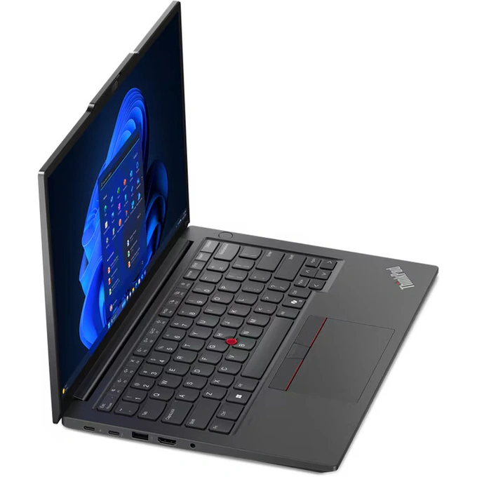 Laptop Lenovo 14inch ThinkPad E14 Gen 6 21M70041RI, WUXGA IPS, Procesor Intel® Core™ Ultra 5 125U, 32GB DDR5, 1TB SSD, Intel Graphics, Fara sistem de operare, Black - Imagine 3