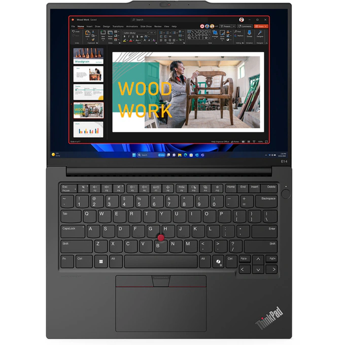 Laptop Lenovo 14inch ThinkPad E14 Gen 6 21M70041RI, WUXGA IPS, Procesor Intel® Core™ Ultra 5 125U, 32GB DDR5, 1TB SSD, Intel Graphics, Fara sistem de operare, Black - Imagine 6