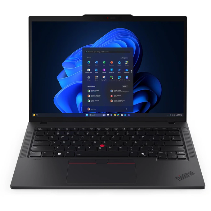 Laptop Lenovo 14inch ThinkPad T14 Gen 6 21QC0043RI, WUXGA IPS, Procesor Intel® Core™ Ultra 7 255U, 32GB DDR5, 1TB SSD, Intel Graphics, Windows 11 Pro, Black - Imagine 1