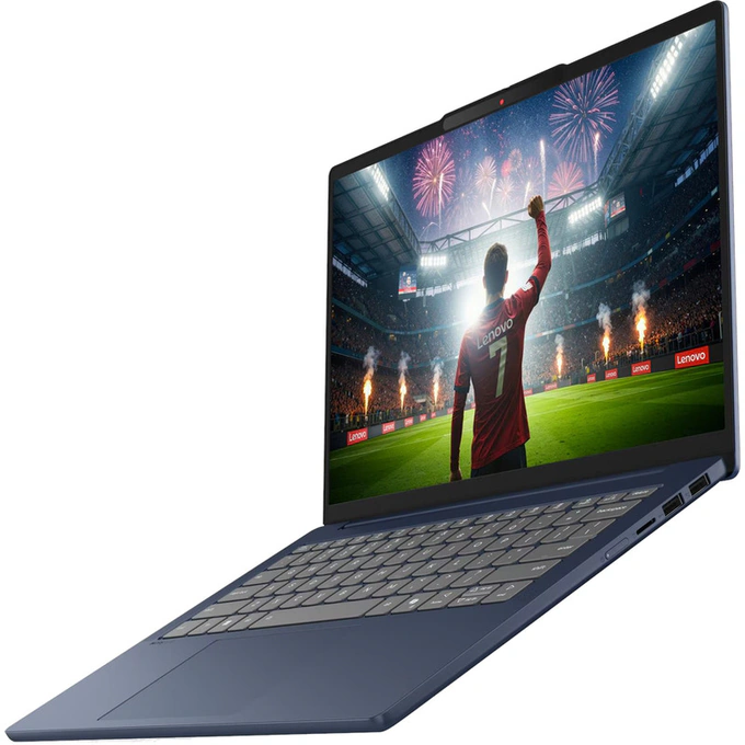 Lenovo Laptop Lenovo IdeaPad Slim 5 83S5006HRM, Intel Core Ultra 7 355, 14 inch, RAM 16GB, SSD 1TB, Intel Graphics, Fara sistem de operare, Cosmic Blue - IT-Fashion.ro