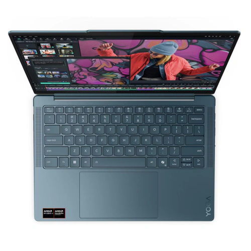 Laptop Lenovo Yoga Slim 7 14AKP10 83JY001CRM, AMD Ryzen AI 7 350, 14 inch, RAM 32GB, SSD 1TB, AMD Radeon 860M, Windows 11, Tidal Teal - Imagine 12