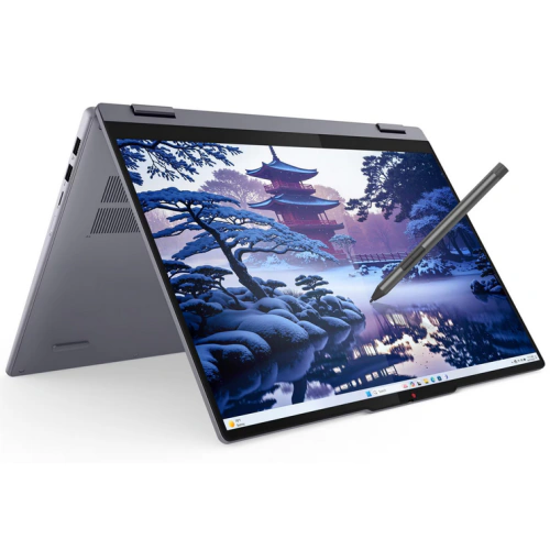 Laptop 2-in-1 Lenovo IdeaPad 5 16IAL10 83KS001LRM, Intel Core Ultra 5 225U, 16 inch, RAM 16GB, SSD 512GB, Intel Graphics, Windows 11, Luna Grey - Imagine 1