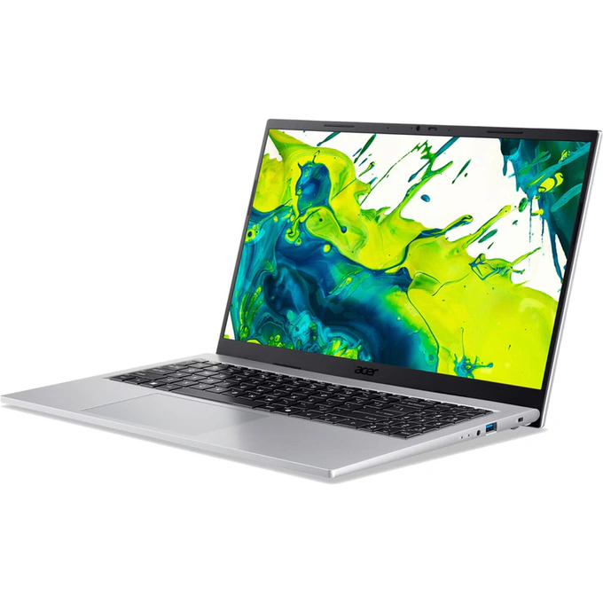 Laptop Acer 15.6'' Aspire Go 15 AG15-72P NX.JSVEX.006, FHD IPS, Intel® Core™ 5 120U, 16GB DDR4, 1TB SSD, Intel Graphics, Fără sistem de operare, Pure Silver - Imagine 3