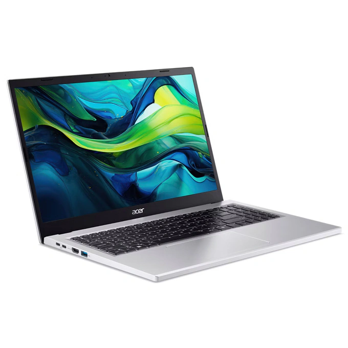 ACER Laptop Acer Aspire Go 15 AG15-71P-58WM NX.JDCEX.002, Intel Core i5-1334U, 15.6 inch, RAM 16GB, SSD 512GB, Intel Iris Xe Graphics, Fara sistem de operare, Pure Silver - IT-Fashion.ro