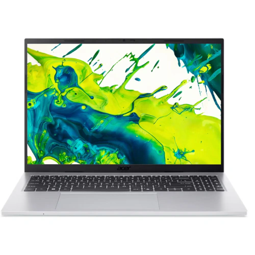 Laptop Acer Aspire Go 16 AG16-71P-70LN NX.JTHEX.00A, Intel Core 7 150U, 16 inch, RAM 16GB, SSD 1TB, Intel Graphics, Fara sistem de operare, Pure Silver - Imagine 1