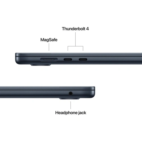Laptop Apple MacBook Air 15 with Liquid Retina (2026) MDVK4RO/A, Apple M5 10-core, 15.3 inch, RAM 16GB, SSD 1TB, Apple M5 10-core Graphics, Int KB, macOS, Midnight - Imagine 3