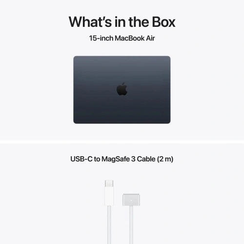 Laptop Apple MacBook Air 15 with Liquid Retina (2026) MDVK4RO/A, Apple M5 10-core, 15.3 inch, RAM 16GB, SSD 1TB, Apple M5 10-core Graphics, Int KB, macOS, Midnight - Imagine 6