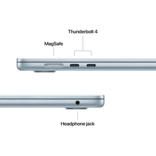 Laptop Apple MacBook Air 15 with Liquid Retina (2026) MDVQ4RO/A, Apple M5 10-core, 15.3 inch, RAM 16GB, SSD 512GB, Apple M5 10-core Graphics, Int KB, macOS, Sky Blue - Imagine 3