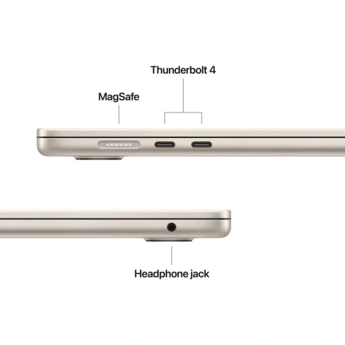 Laptop Apple MacBook Air 15 with Liquid Retina (2026) Z1LV000D1, Apple M5 10-core, 15.3 inch, RAM 32GB, SSD 1TB, Apple M5 10-core Graphics, Int KB, macOS, Starlight - Imagine 3