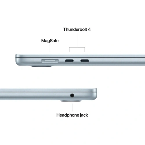 Laptop Apple MacBook Air 15 with Liquid Retina (2026) Z1LZ000GY, Apple M5 10-core, 15.3 inch, RAM 32GB, SSD 512GB, Apple M5 10-core Graphics, Int KB, macOS, Sky Blue - Imagine 3
