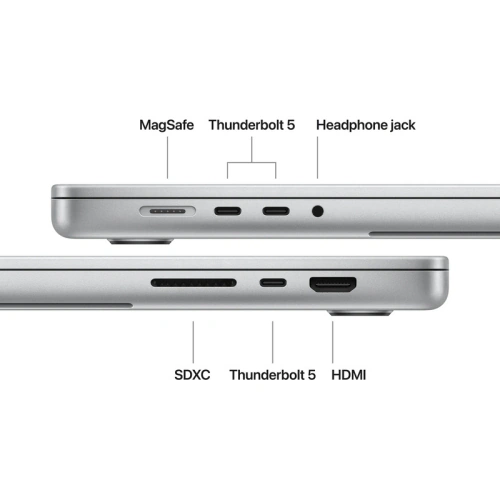 Laptop Apple MacBook Pro 16 Liquid Retina XDR (2026) MGE74RO/A, Apple M5 Max 18-core, 16.2 inch, RAM 36GB, SSD 2TB, Apple M5 Max 32-core Graphics, macOS, Int KB, Silver - Imagine 3