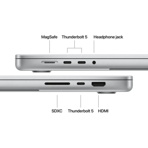 Laptop Apple MacBook Pro 16 Liquid Retina XDR (2026) MGE94RO/A, Apple M5 Max 18-core, 16.2 inch, RAM 48GB, SSD 2TB, Apple M5 Max 40-core Graphics, macOS, Int KB, Silver - Imagine 3