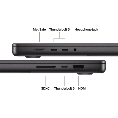Laptop Apple MacBook Pro 16 Liquid Retina XDR (2026) MGEA4RO/A, Apple M5 Pro 18-core, 16.2 inch, RAM 24GB, SSD 1TB, Apple M5 Pro 20-core Graphics, macOS, Int KB, Space Black - Imagine 3