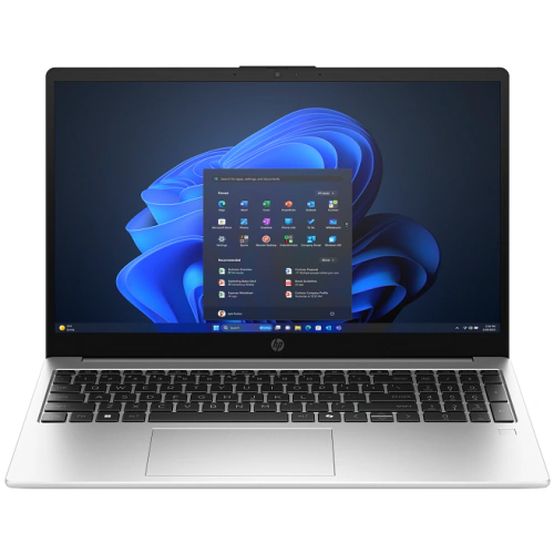 Laptop HP 250R G10 B9YP1ET#ABB, Intel Core 5 120U, 15.6 inch, RAM 16GB, SSD 512GB, Intel Graphics, Fara sistem de operare, Turbo Silver - Imagine 1