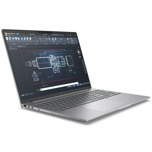 Laptop HP ZBook AI 8 G1i B72T5ET, Intel Core Ultra 9 285H, 16 inch, RAM 64GB, SSD 1TB, Intel Arc 140T, Windows 11 Pro, Meteor Silver - Imagine 3