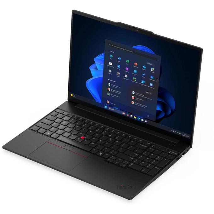 Laptop Lenovo 16inch ThinkPad E16 Gen 3 21SR004MRI, WUXGA IPS, Procesor Intel® Core™ Ultra 5 225U, 32GB DDR5, 1TB SSD, Intel Graphics, Windows 11 Pro, Black - Imagine 5