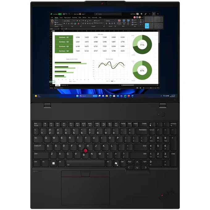 Laptop Lenovo 16inch ThinkPad L16 Gen 1 21L30036RI, WUXGA IPS, Procesor Intel® Core™ Ultra 7 155U, 16GB DDR5, 512GB SSD, Intel Graphics, Fara sistem de operare, Black - Imagine 12