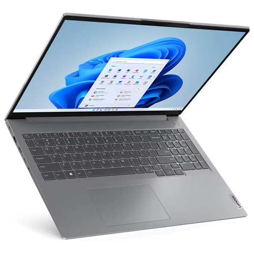 Laptop Lenovo ThinkBook 16 G6 IRL 21KHS02100, Intel Core i3-1315U, 16 inch, RAM 8 GB, SSD 256 GB, Intel Iris Xe Graphics, Windows 11 Pro Educational, Arctic Grey - Imagine 3