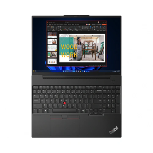 Laptop LENOVO ThinkPad E16 Gen 2 21MA002YRI, 16" WUXGA, Intel® Core™ Ultra 7 155H, 16GB RAM, SSD 512GB, Intel Integrated Graphics, Fara sistem de operare, Graphite Black - Imagine 6