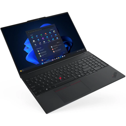 Laptop Lenovo ThinkPad E16 Gen 3 21SR007KRI, Intel Core Ultra 5 225U, 16 inch, RAM 32GB, SSD 1TB, Intel Graphics, Fara sistem de operare, Black - Imagine 5