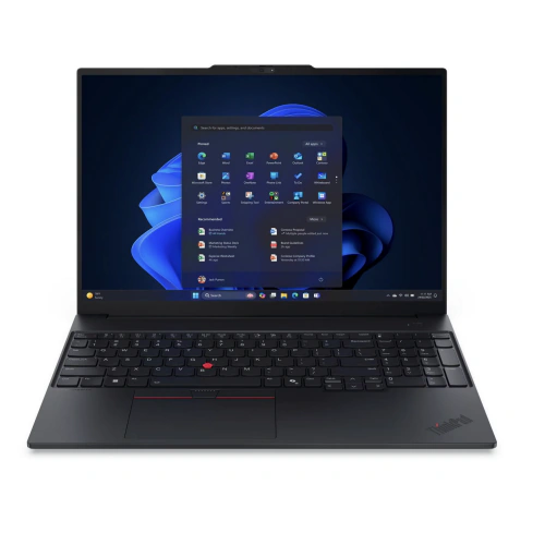 Laptop Lenovo ThinkPad E16 Gen 3 21ST0053RI, AMD Ryzen 5 220, 16 inch, RAM 16GB, SSD 512GB, AMD Radeon 740M, Fara sistem de operare, Black - Imagine 1