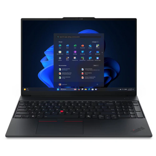Laptop Lenovo ThinkPad E16 Gen 3 21ST0056RI, AMD Ryzen 5 230, 16 inch, RAM 32GB, SSD 1TB, AMD Radeon 760M Graphics, Fara sistem de operare, Black - Imagine 1