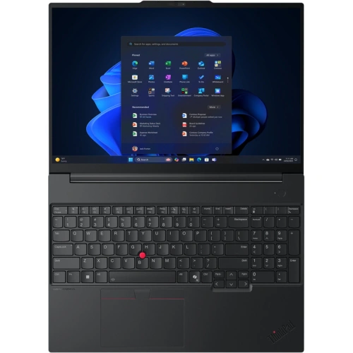 Laptop Lenovo ThinkPad E16 Gen 3 21TF006ARI, Intel Core 7 240H, 16 inch, RAM 32GB, SSD 1TB, Intel Graphics, Fara sistem de operare, Black - Imagine 10