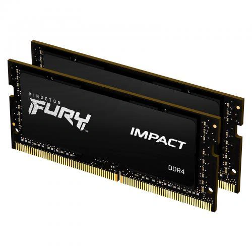 Memorie RAM SO-DIMM KINGSTON FURY Impact KF432S20IBK2/64, DDR4-3200MHz, 64GB, CL20 - Imagine 1