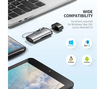 Card Reader UGREEN Type-C CM184 - Imagine 4