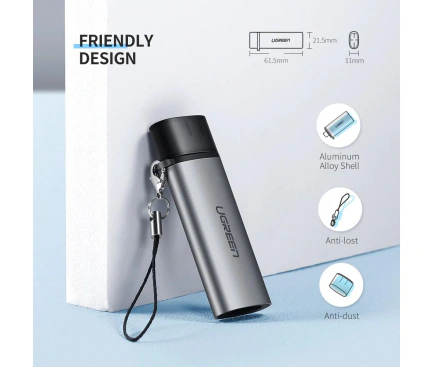 Card Reader UGREEN Type-C CM184 - Imagine 5