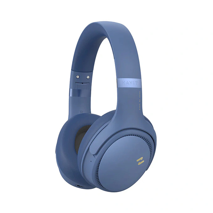 Casti wireless HAVIT H630BT PRO BL, Bluetooth 5.3, Blue - Imagine 1
