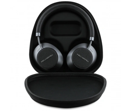 Casti Wireless Over-Ear CG MOBILE Karl Lagerfeld Saffiano Elongated, 40 mm, Bluetooth 5.3, Black - Imagine 3