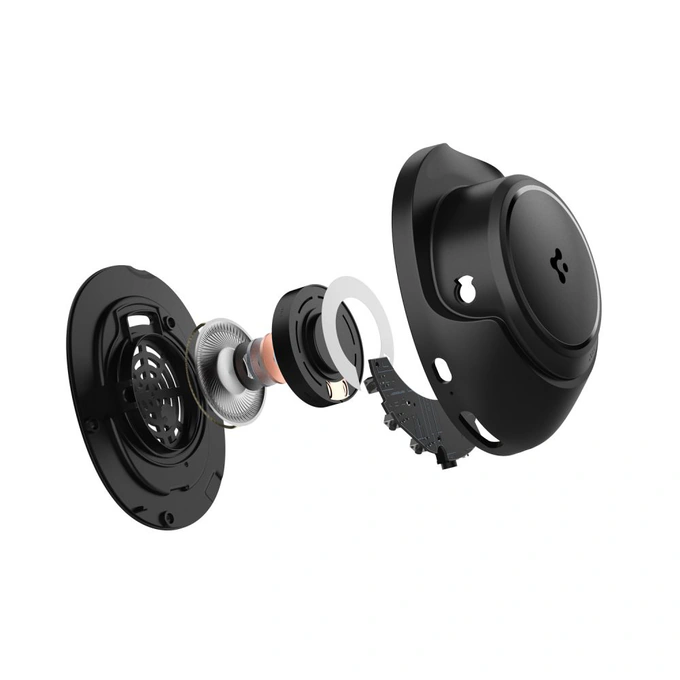 Casti wireless SPIGEN ASD09691, Bluetooth 5.4, ANC, Black - Imagine 4