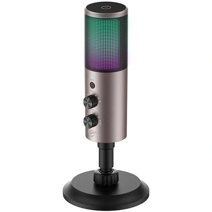 Microfon HAVIT GK61 RGB Recording Live, Bronze - Imagine 1