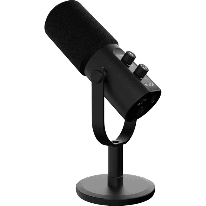 Microfon profesional NUBI NMIC1, Flexibil, Cu fir, Cardioid, Black - Imagine 3