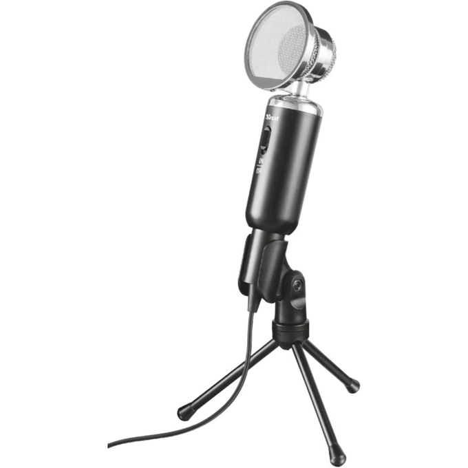 Microfon TRUST Madell Vintage, Black - Imagine 1